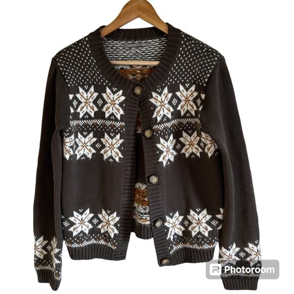 Rubbish Sweaters - Rubbish women’s sweater large #snowflake‎ green cream